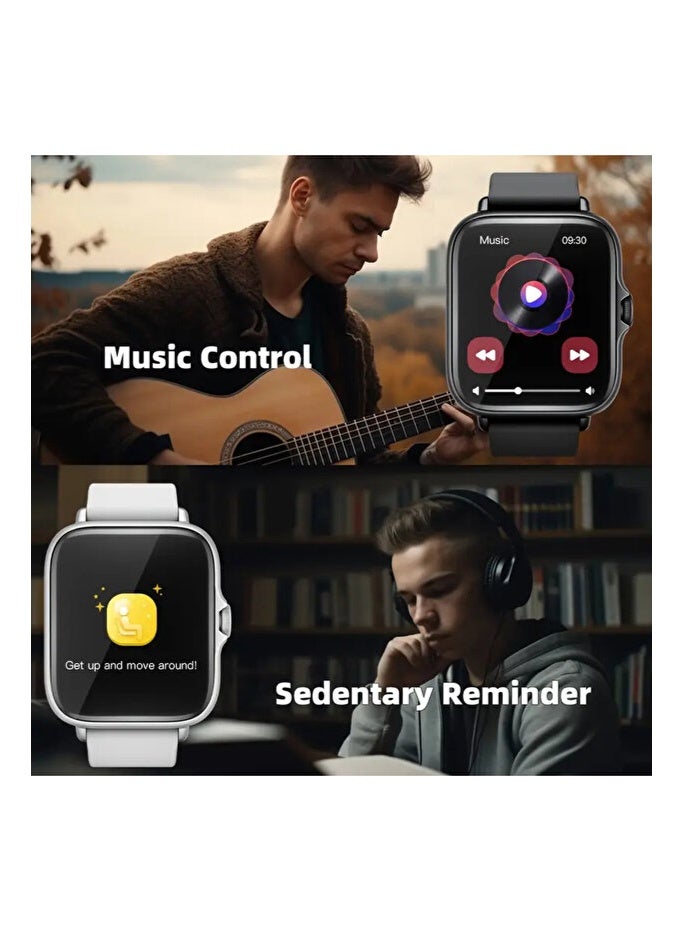 S9 Mini Sport Smart Watch – Fitness Tracker with Heart Rate Monitor – White - Image 3