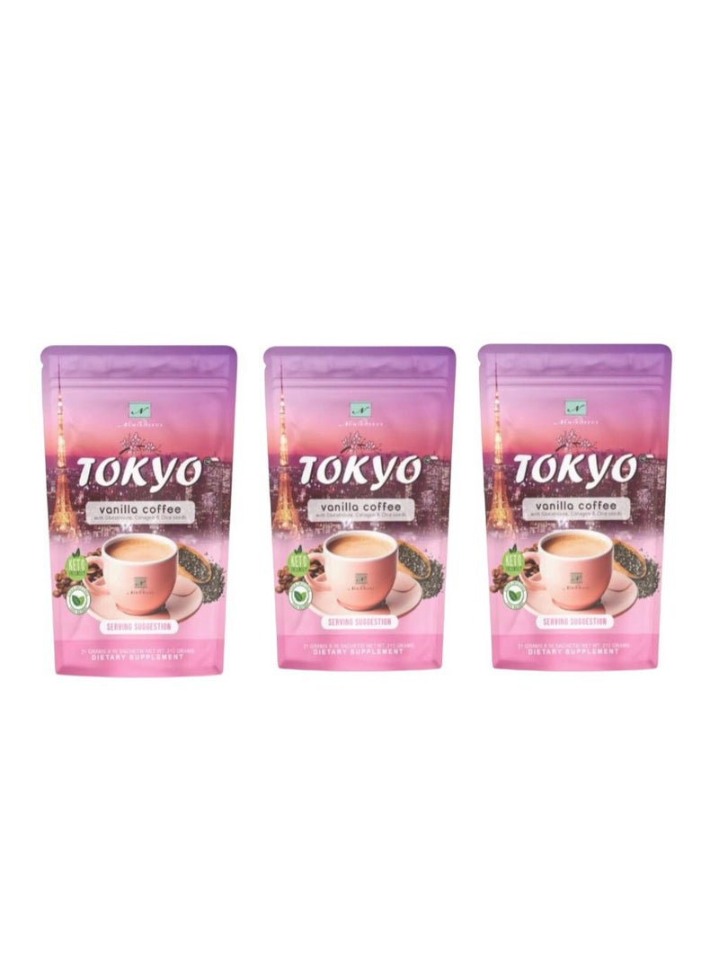 NAMIROSEUS Tokyo vanilla coffee 3 pack 