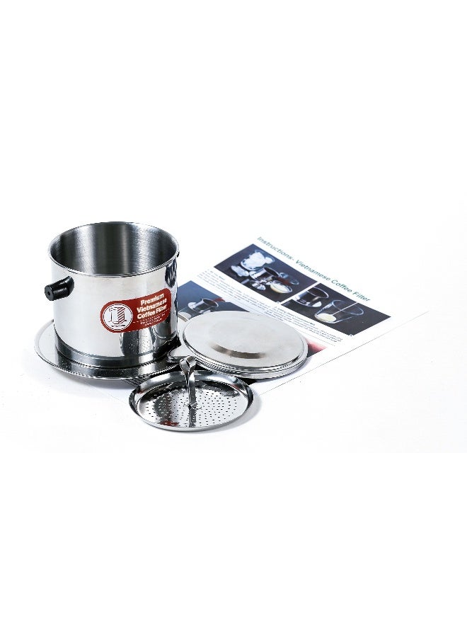 Thang Long 2 Pack Vietnamese Coffee Filter Brewer. Great for travel and camping, 11oz large, Gravity Insert - Image 2