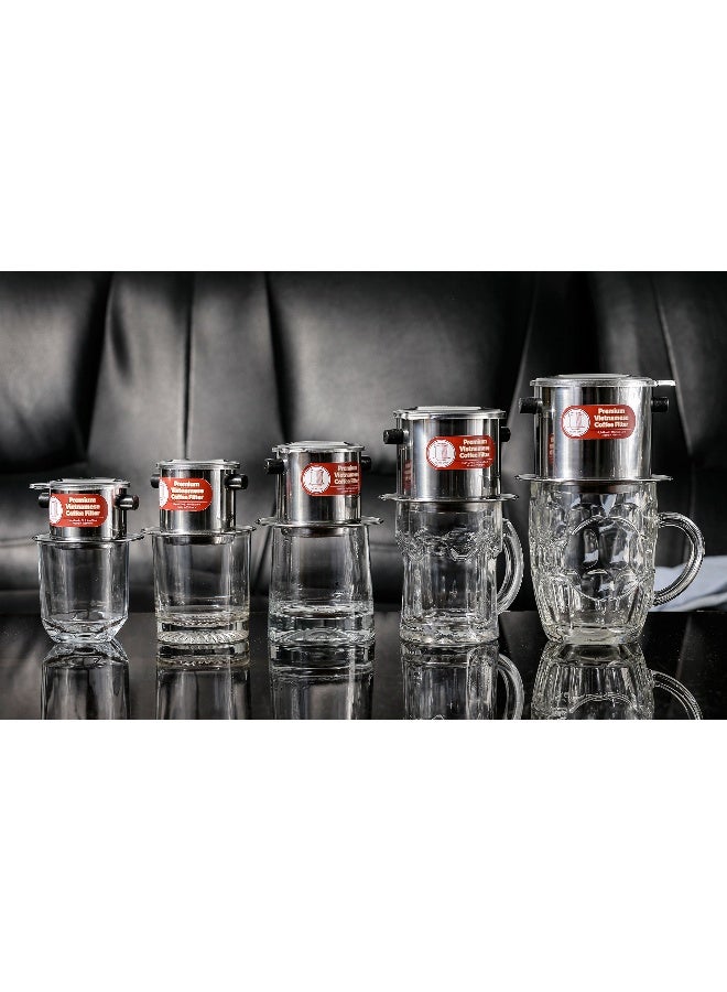 Thang Long 2 Pack Vietnamese Coffee Filter Brewer. Great for travel and camping, 11oz large, Gravity Insert - Image 4