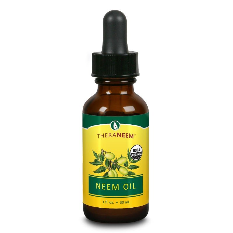 thera neem TheraNeem Naturals Neem Oil | for Healthy Skin, Hair, Nails & More | Certified Organic, 100% Pure Unrefined, Cold Pressed Neem Seed Oil | 1 fl. oz