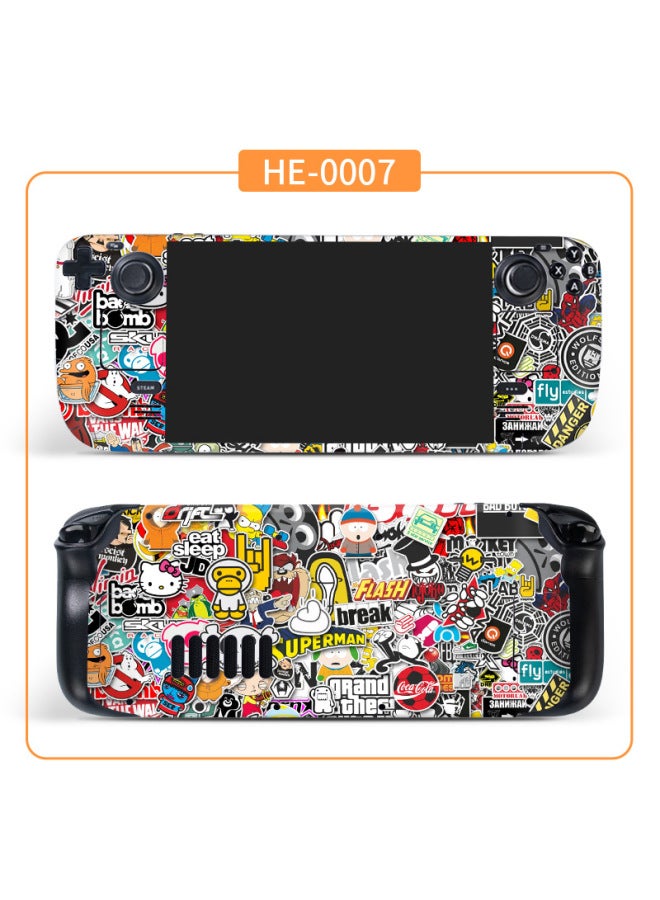 Suitable For Steam Deck Stickers Pain Stickers Film Color Stickers Endurance Version Palm Super Hero Gundam Stickers-Color:HE-0007 - Image 1