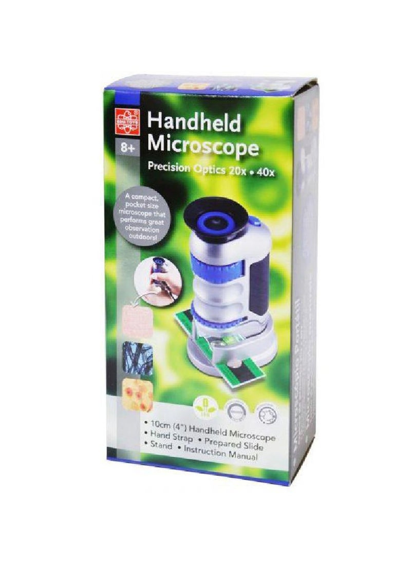 Edu Toys Microscope 20X/40X8 Years and Above Silver Blue  - Image 2