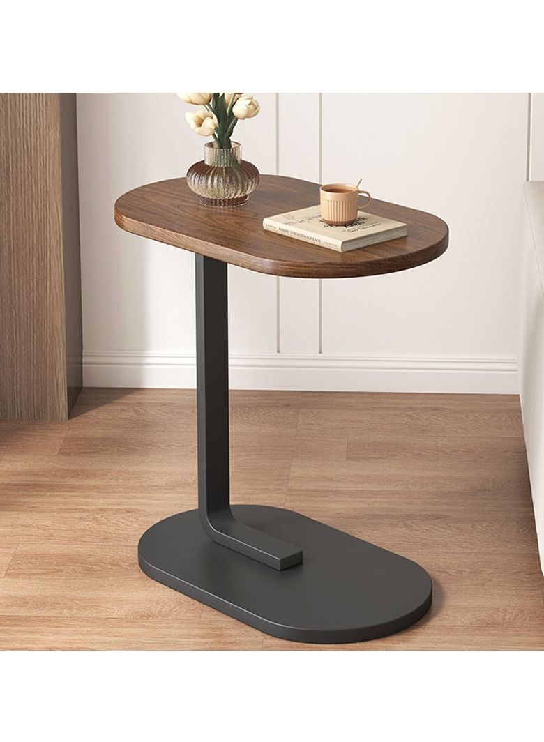 كابتن تيك Coffee Table Living Room Sofa Side Table Modern Scandinavian Simple Home Small Balcony Bedroom Corner Table Bedside Table (Black) - Image 2