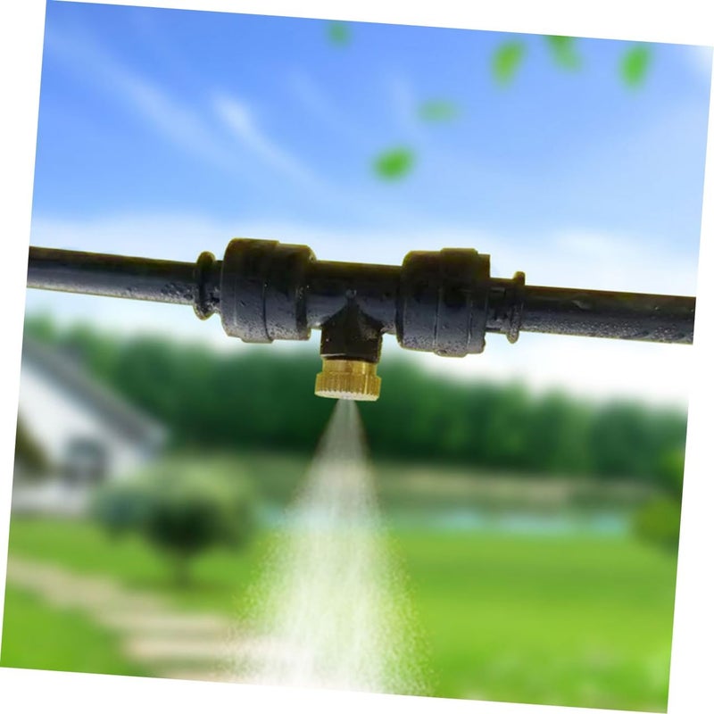 Luxshiny 10Pcs Low Pressure Misting Nozzle Durable Sprayer Heads for Garden Greenhouse Lawn Irrigation Easy Installation Versatile Use for Cooling Humidifying - Image 4