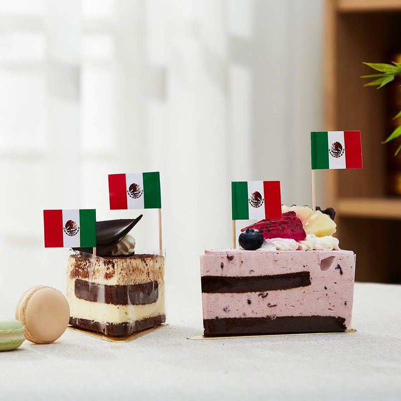 mflagperft Mexico Flag Mexician Flag, Small Mini Mexico Toothpick Flags for Food, Cupcakes, Cocktails, Appetizers, Bar Party Decorations - Image 5