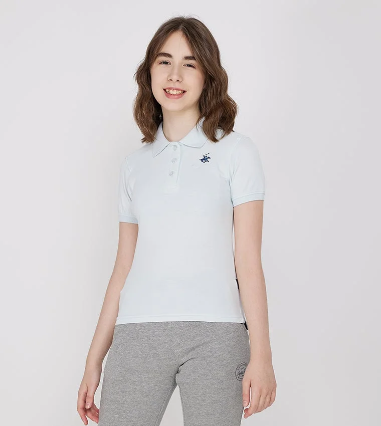 BEVERLY HILLS POLO CLUB Solid Polo T-Shirt