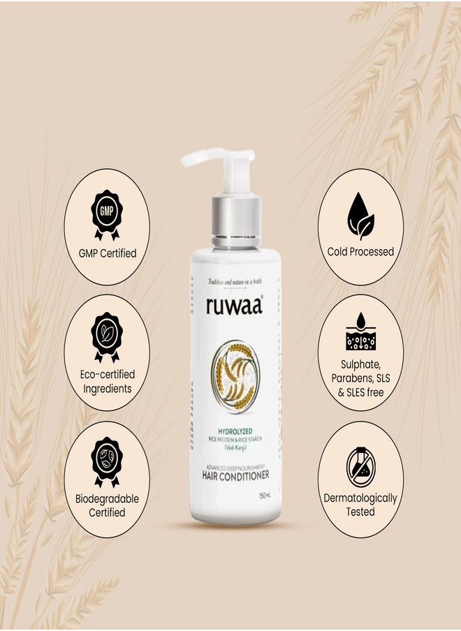 ruwaa - Advanced Deep Nourishment Conditioner with Rice Protein And Starch 150ml - Image 1