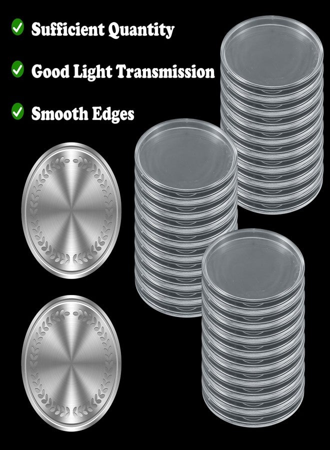 Ubamdom 50 Pcs 46 mm Silver Dollar Case Round Coin Capsules Silver Bar Capsule Holders Silver Dollar Coin Holder Clear Silver Dollar Coin Holder for Morgan, Peace (46mm) - Image 5