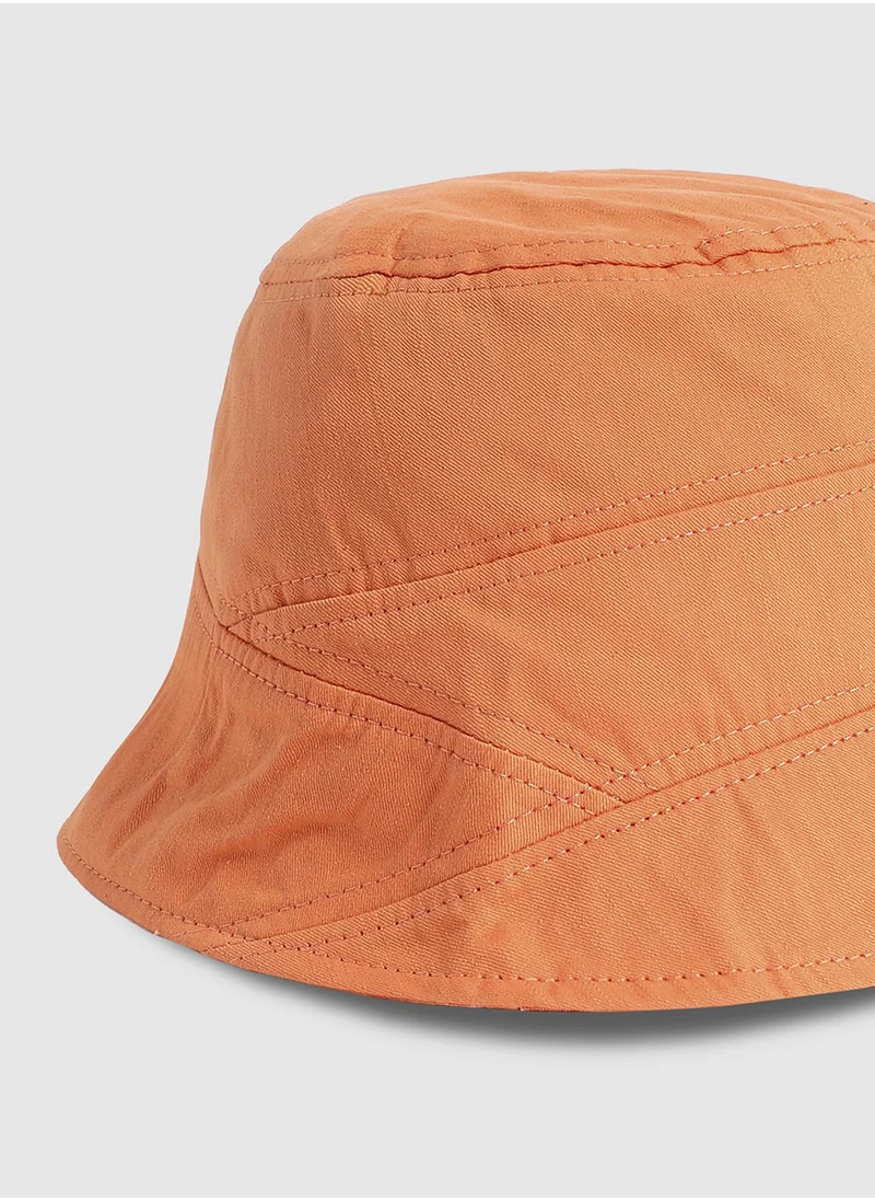 صوص هاوت Self-Design Patched Bucket Hat - Orange
