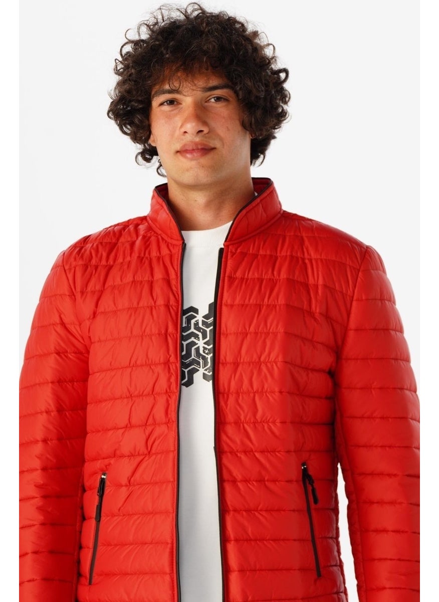 Süvari - Suvari Slim Pattern Quilted Coat - Image 1
