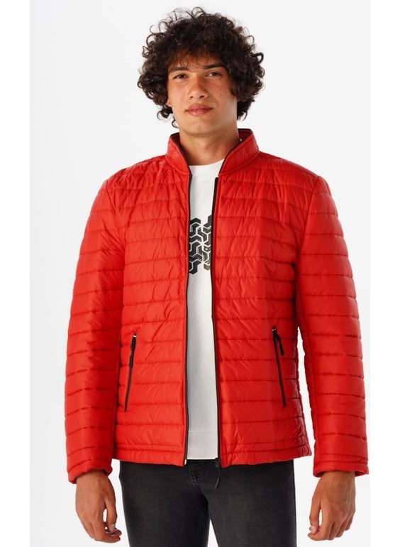 Suvari Slim Pattern Quilted Coat