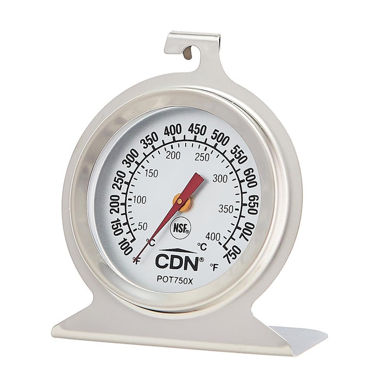 CDN Proaccurate High Heat Oven Thermometer - Stainless Steel, 100 to 750°F - Image 1