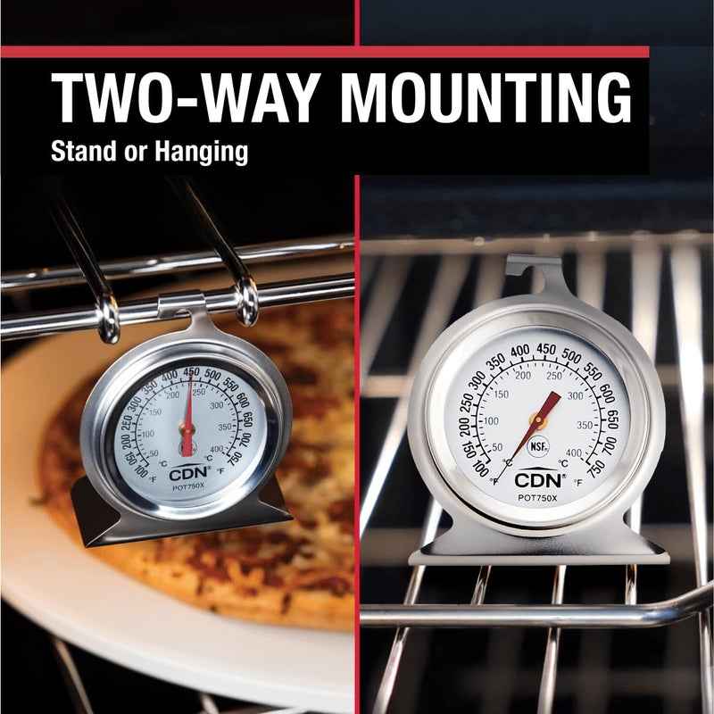 CDN Proaccurate High Heat Oven Thermometer - Stainless Steel, 100 to 750°F - Image 5