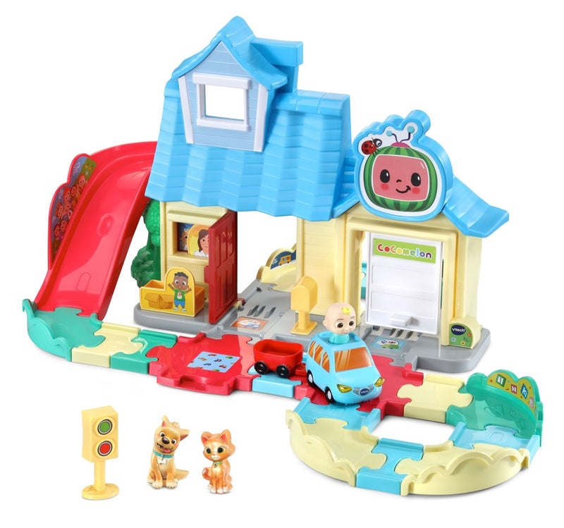 VTech CoComelon Go! Go! Smart Wheels JJ’s House Track Set, Interactive Songs & SmartPoint, Ages 1.5 – 5 Years - Image 3
