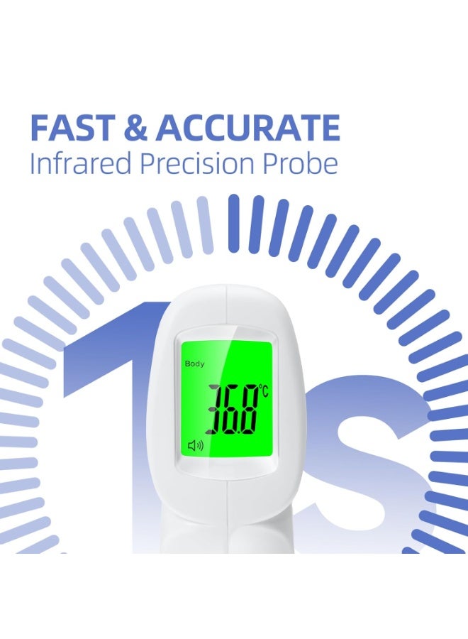 Non-Contact Infrared Forehead Thermometer - Digital 3-in-1 with Fever Alarm for Adults and Children - Image 2