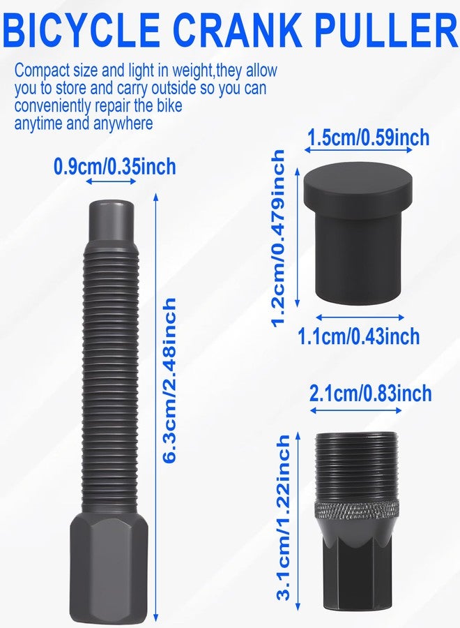 ptiysta Bicycle Crank Unloading Tool, Black Crank Arm Puller Arm Puller Compact Crank, Swivel Pulley, Black Steel Bicycle Bottom Bracket Tool Repair Maintenance - Image 2