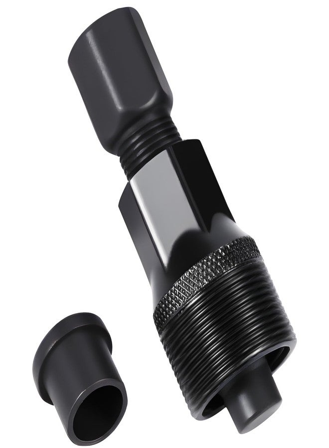 ptiysta Bicycle Crank Unloading Tool, Black Crank Arm Puller Arm Puller Compact Crank, Swivel Pulley, Black Steel Bicycle Bottom Bracket Tool Repair Maintenance - Image 1