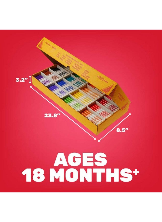 Crayola Classpack Markers Crayola Markers Bulk Set Of 16 Colors With 16 Markers Each Ideal For Classrooms School Daycare - Image 3