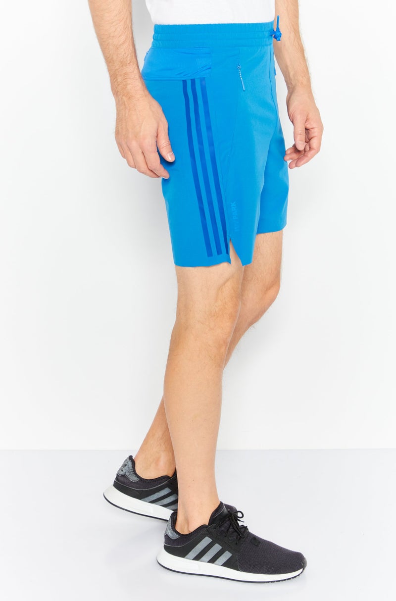 Adidas Adidas x Ivy Park Men Sportswear Fit Drawstring Training Shorts, Blue  - Image 4