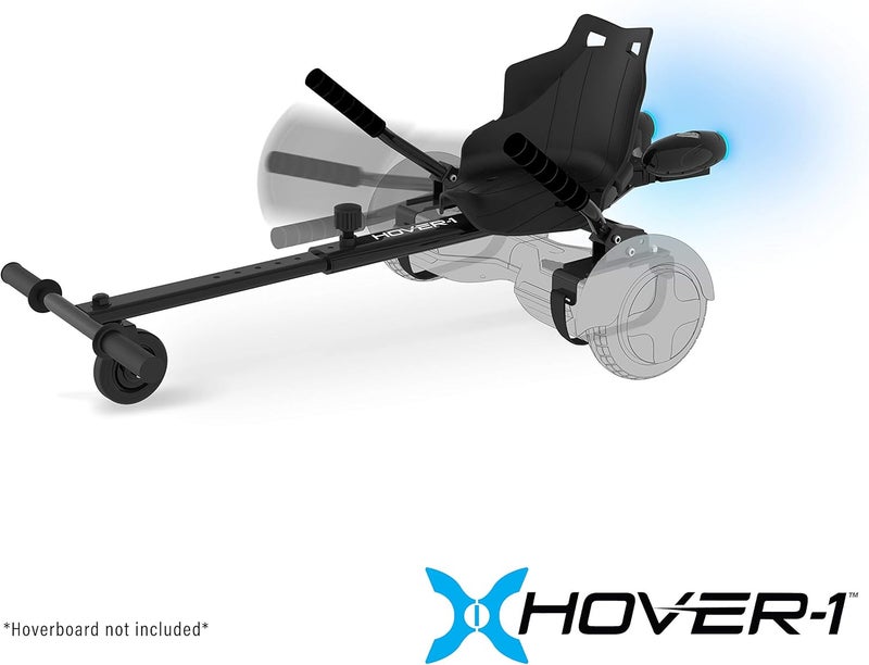 HOVER-1 Falcon-1 Buggy Attachment | Turbo LED Lights, Compatible with All 6.5" & 8" Hoverboards, Hand-Operated Rear Wheel Control, Adjustable Frame, Easy Install - Image 5