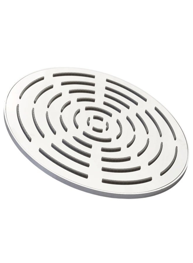 بيجن رأس دش علوي دائري من الفولاذ المقاوم للصدأ 304 من BEGIN Maze، مقاس 8x8 بوصة | ضغط عالٍ، فوهات مقاومة للانسداد، دش مطري مقاوم للصدأ للحمام. فوهات سيليكون قابلة للتنظيف. - Image 3