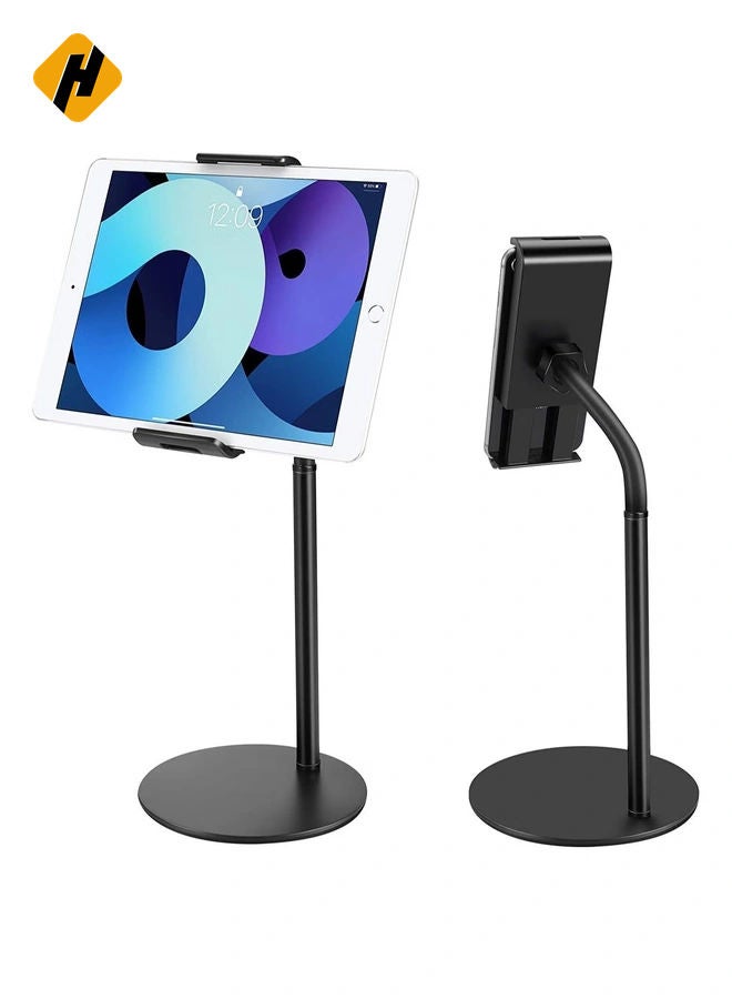 HuHa Tablet Stand Phone Holder, 360 Degree Rotating Adjustable Desktop Tablet Mount Compatible with iPad /iPhone/Nintendo Switch/Samsung Galaxy Tabs/Kindle /eBook Reader and More 4.6 - Image 1