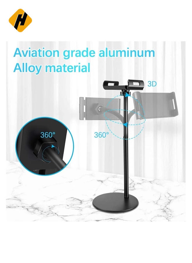 HuHa Tablet Stand Phone Holder, 360 Degree Rotating Adjustable Desktop Tablet Mount Compatible with iPad /iPhone/Nintendo Switch/Samsung Galaxy Tabs/Kindle /eBook Reader and More 4.6 - Image 3