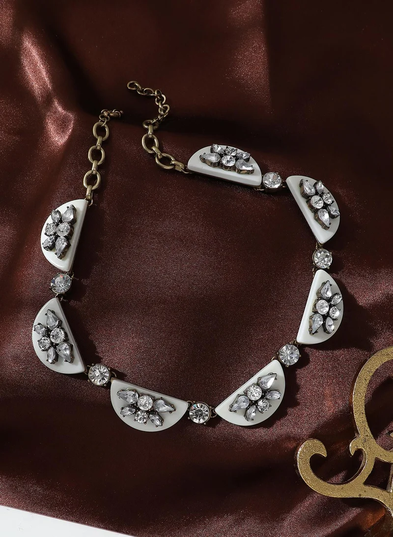 SOHI Designer Statement Stone Artificial Necklace Jewellery