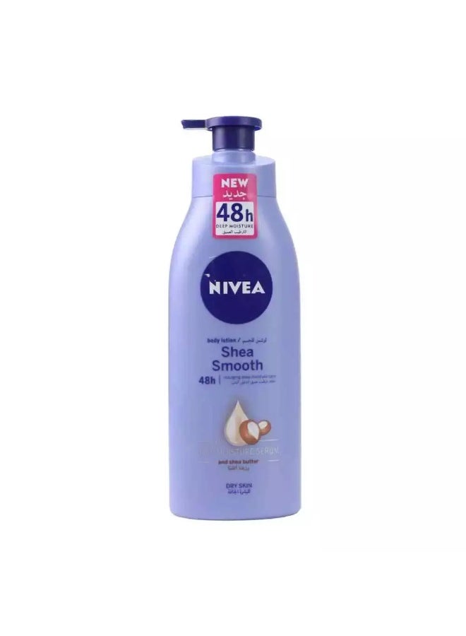 Nivea Body Lotion, Deep Moisture Serum With Shea Smooth, For Dry Skin - 400ml