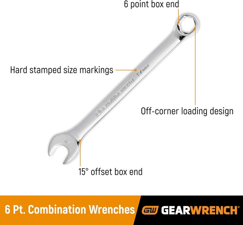 GEARWRENCH Combination Wrench 8mm 6 Point 81756 - Image 2