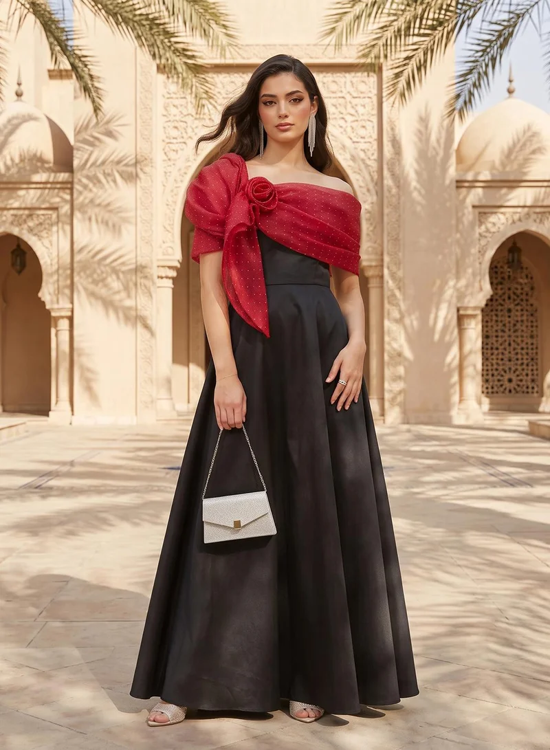 Namshi X  Off Shoulder Evening Gown for Women | Best Price UAE