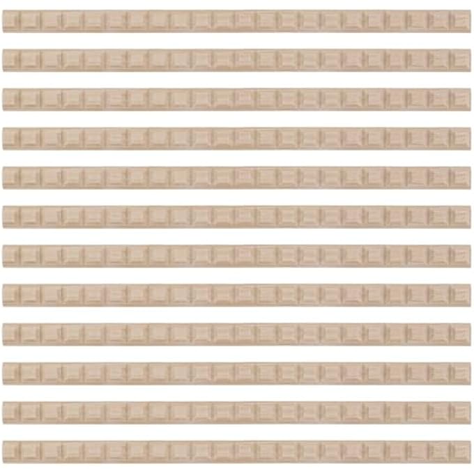 12 PCS SOLID WOOD MOULDING SQUARES FURNITURE EDGING STRIP DECORATIVE LINE, DECORATIVE WOOD TRIM FURNITURE TRIM DECORATIVE LINE FOR WALL DECORATION AND PHOTO FRAME TRIM - Image 1