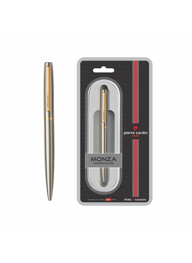 pierre cardin Monza Copper Nickle Premium Ball Pen With Twist Mechanism | Elegant Golden Trim | Ideal For Festive & Corporate Gifting