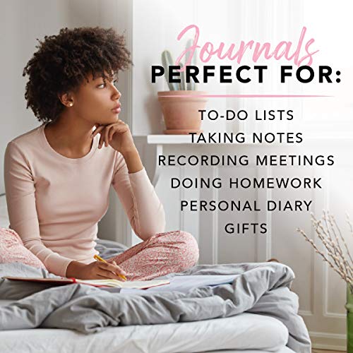 Graphique Hardbound Spiral Journal | Heart of Gold Pink Stripe Design | Premium Paper | Notebook | Diary | Lists | Record Month and Date | Great Gift | 160 Ruled Pages | 6.25” x 8.25” - Image 5