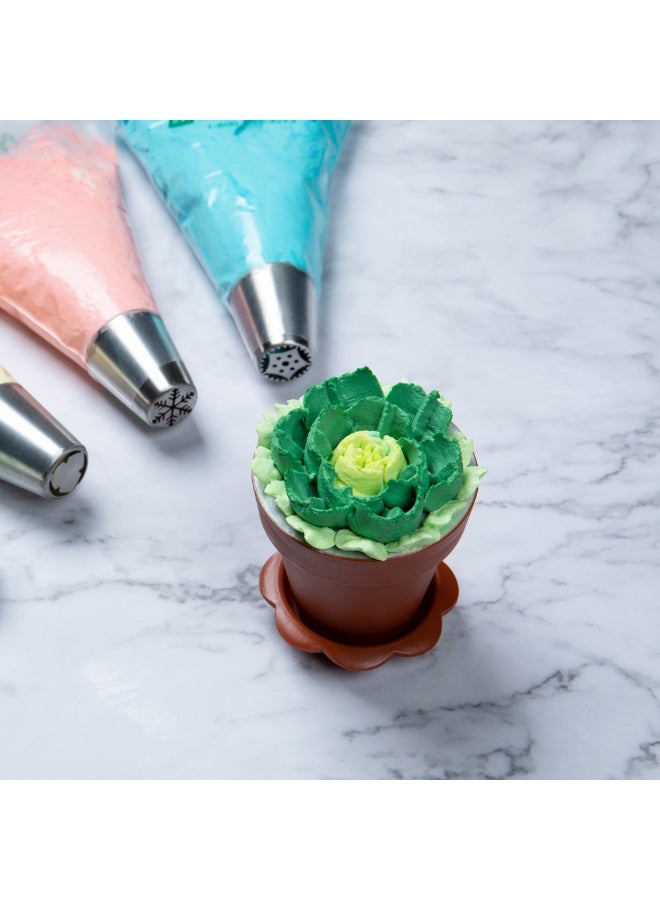 Restaurantware رأس تزيين روسي، رأس تزيين كعكة بتلات 1 - #25، مقاوم للتآكل، رأس تزيين من الفولاذ المقاوم للصدأ لتزيين الكريمة، قابل للغسل في غسالة الصحون، لتزيين الكب كيك، الكعك، أو البسكويت - Image 3