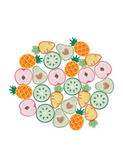 KASTWAVE 25pcs Simulation Fruit Cabochons Pineapple Avocado Peach Lemon Cabochons Cute Food Resin Cabochons for Jewelry Making Craft Making  - Image 1