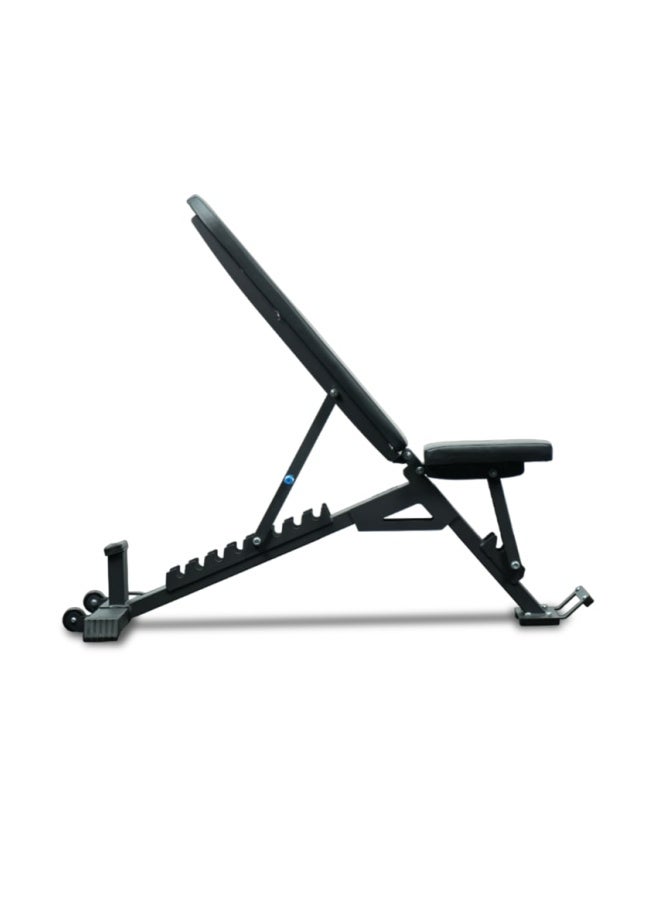 Axox Fitness Multi-Adjustable Incline Flat Bench for Strength Training, Durable Design, Versatile Workout Bench, Black - Image 3