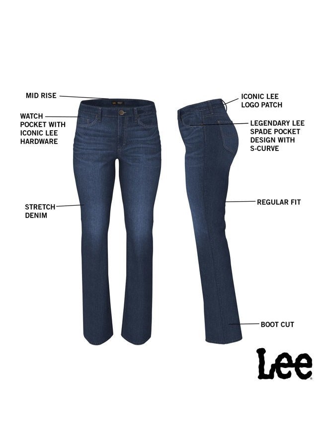 LEE Women's Regular Fit Bootcut Jean, Heritage Fade, 36 Long - Image 3