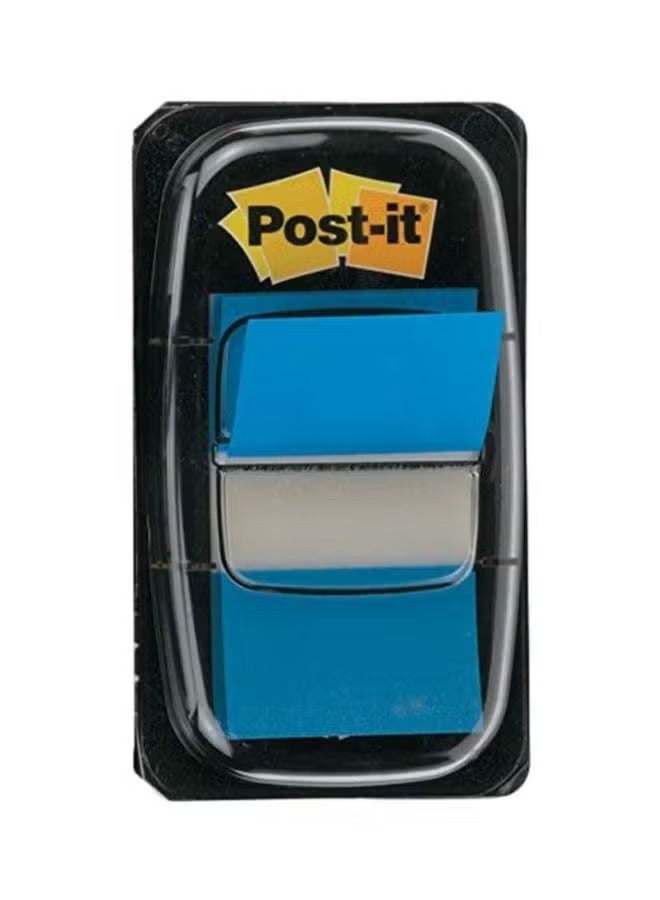 3M 50-Piece Post-it Tape Flags Bright Blue/White
