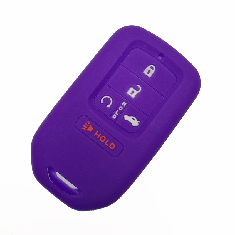 Coolbestda Silicone Key Fob Skin Remote Case Cover Shell Wallet Keyless Jacket for 2017 2018 2019 2020 2021 Honda Civic Accord Pilot CR-V A2C81642600 Smart 5 Buttons