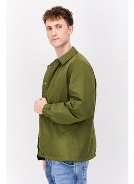 Esprit x Rest and Recreation Men Solid Bomber Jacket, Olive  - Image 2