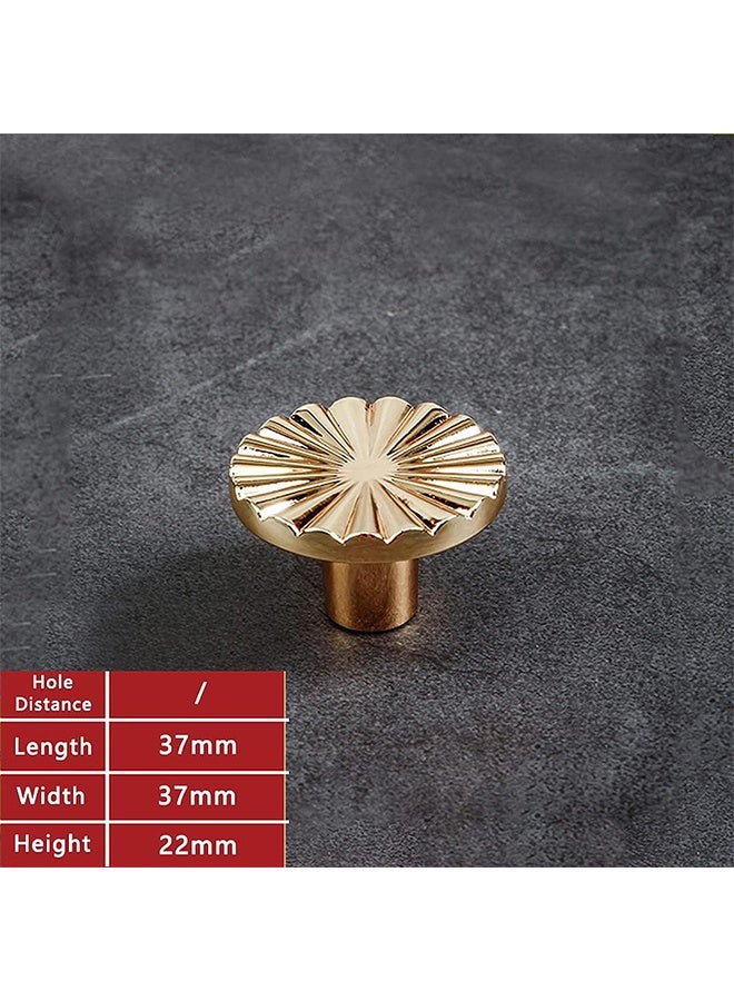 اتش واي 3 عبوات من مقابض الخزانة الذهبية خزانة المطبخ تسحب مع أدراج خزانة عتيقة مقابض درج خزانة ملابس مقابض خزانة المطبخ (ثقب واحد ، 3 عبوات ، ذهبي لامع) - Image 3