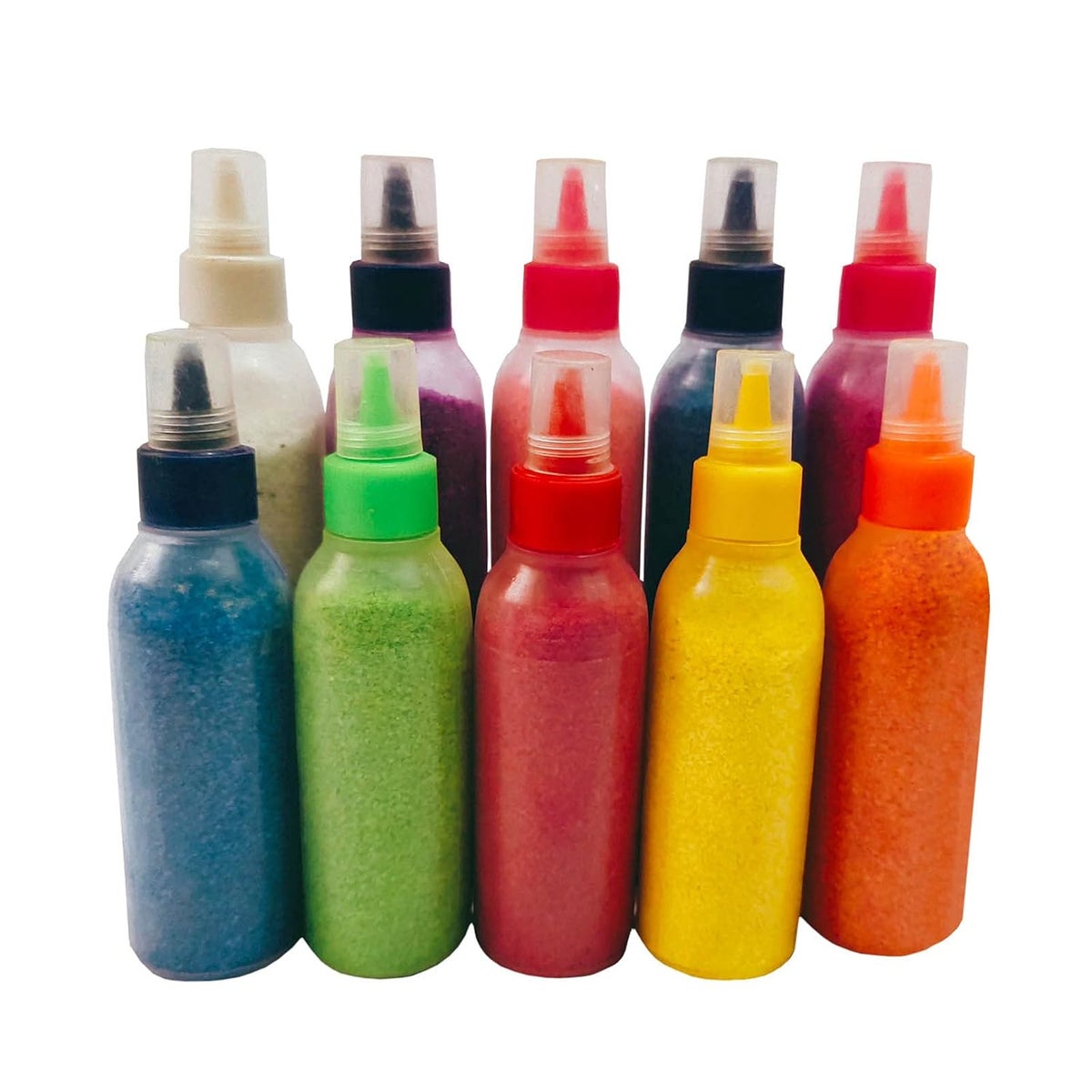 Buyent Enterprises Buyent Rangoli Colour Bottle Set of 5 60grm Each ...