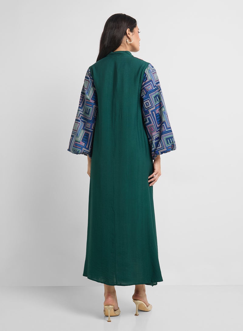 Khizana Embroidered Jalabiya - Image 2