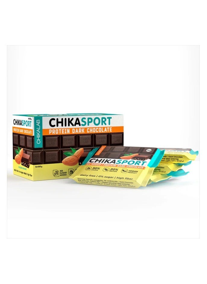 ChikaSport Protein Chocolate - Dark Chocolate Almonds -(4 pieces) - pzsku/ZF91CB78B598A4B6B05AFZ/45/_/1736234442/10bf434d-7bcb-4e3f-969b-333a730a5c9d