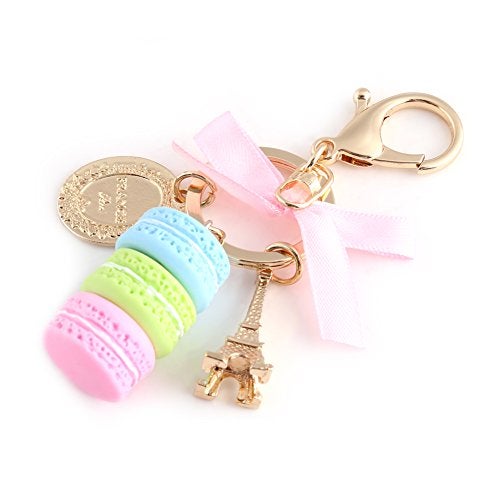 Walfront Stylish Keychain Pendant for Women Cute Bag Charm Car Keyring with Rope Blue Trinket Accessory - Image 3
