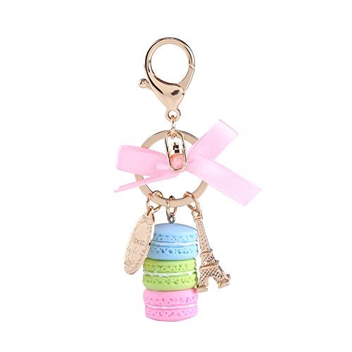 Walfront Stylish Keychain Pendant for Women Cute Bag Charm Car Keyring with Rope Blue Trinket Accessory - Image 1