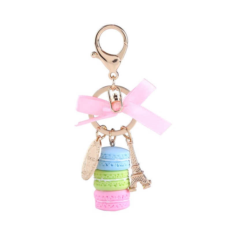 Walfront Stylish Keychain Pendant for Women Cute Bag Charm Car Keyring with Rope Blue Trinket Accessory - Image 2