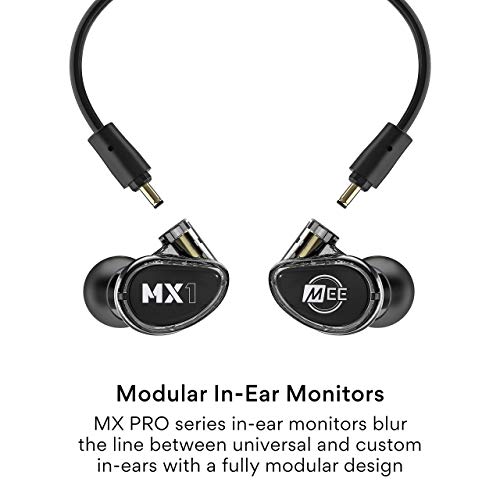 MEE Audio MX1 PRO Advanced Dynamic Driver Musician's in Ear Monitor Headphones with Balanced Sound; Noise Isolating Earbuds Earphones w/Memory Wire, Optional Customization & Detachable Cables - Image 2